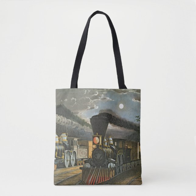 The Lightning Express Trains, 1863 Tote Bag (Front)