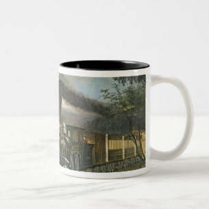 The Lightning Express Trains, 1863 Two-Tone Coffee Mug