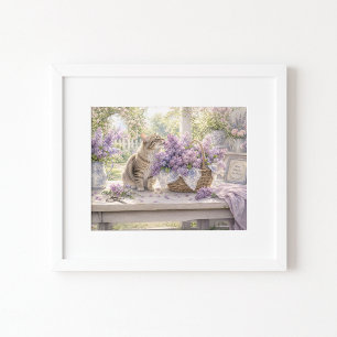 The Lilac Lover Watercolor Art Print