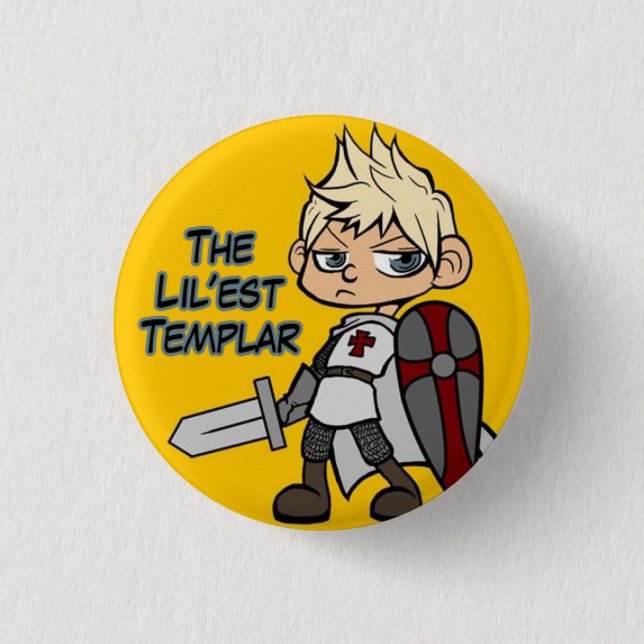 The Lil'est Templar 3 Cm Round Badge (Front)