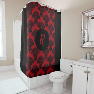 The Lillian ~ Monogram - R ~ Shower Curtain