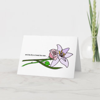 the lily and the rose card