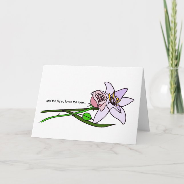 the lily and the rose card (Front)