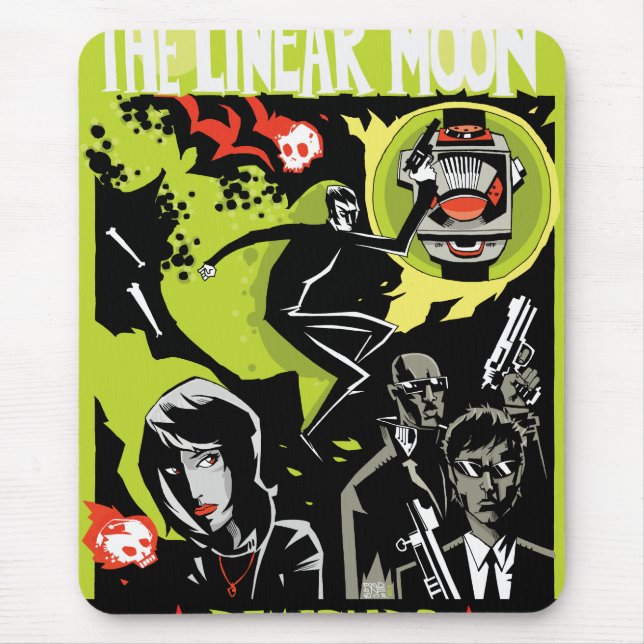 The Linear Moon Mousepad (Front)