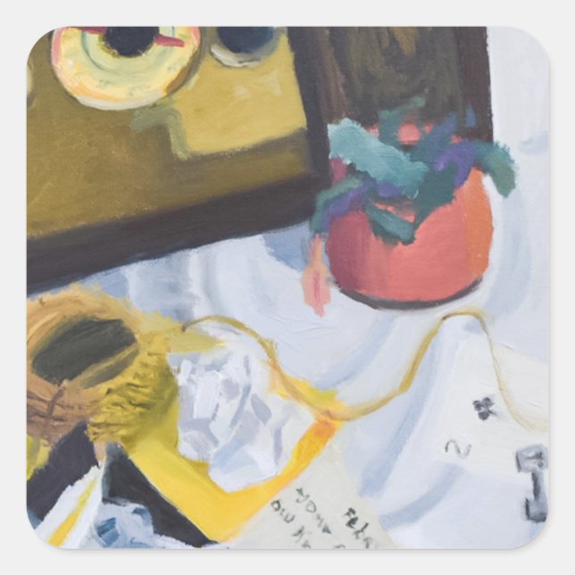 The Lingering Doubt Square Sticker (Front)