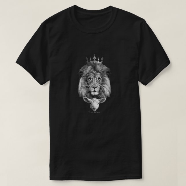 The Lion And The Lamb Christian Sportswear Classic T-Shirt (Design Front)