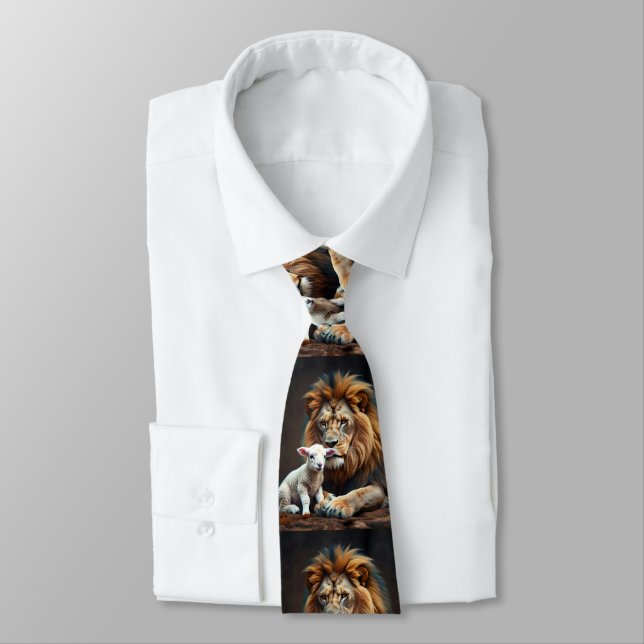 The Lion and The Lamd Tie (Tied)