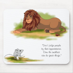 The Lion and the Mouse Mouse Mat