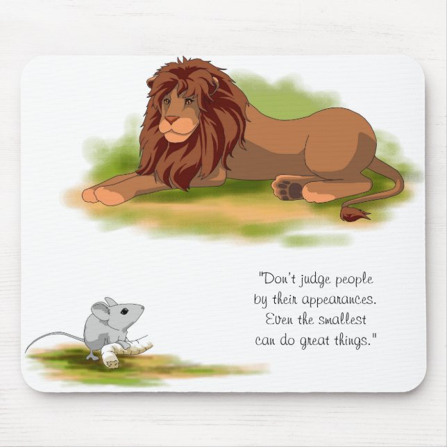 The Lion and the Mouse Mouse Mat (Front)