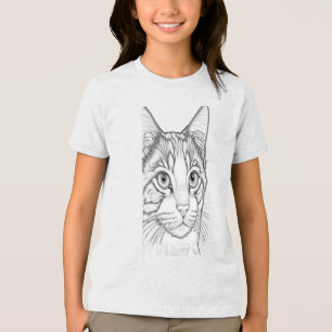 The lion Art design and fashion Tri-Blend Shirt