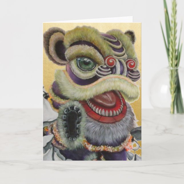 The Lion Dance Holiday Card (Front)