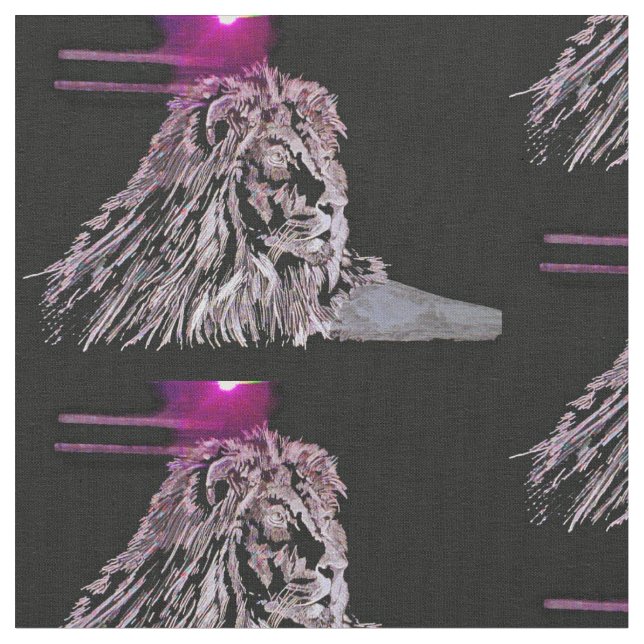 The Lion Fabric (Close Up)