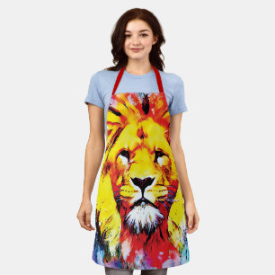 The Lion Face  Apron
