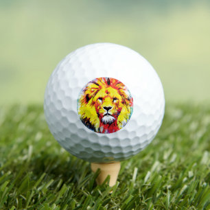 The Lion Face Golf Balls