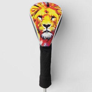 The Lion Face  Golf Head Cover