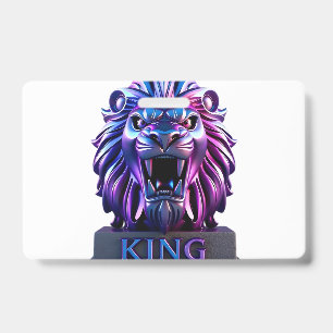 The lion face ID badge