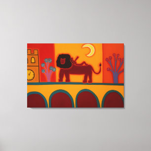 The Lion From Fulham Broadway 2008 Canvas Print
