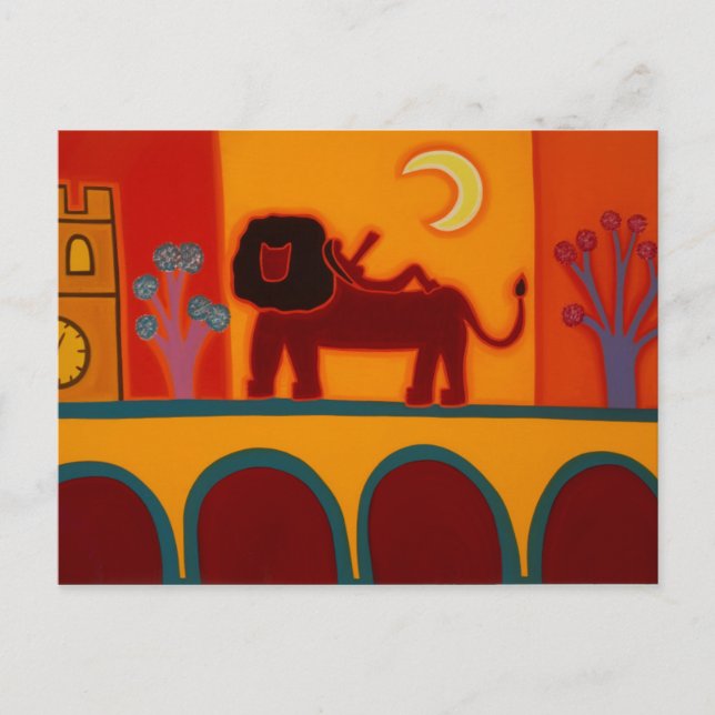 The Lion From Fulham Broadway 2008 Postcard (Front)