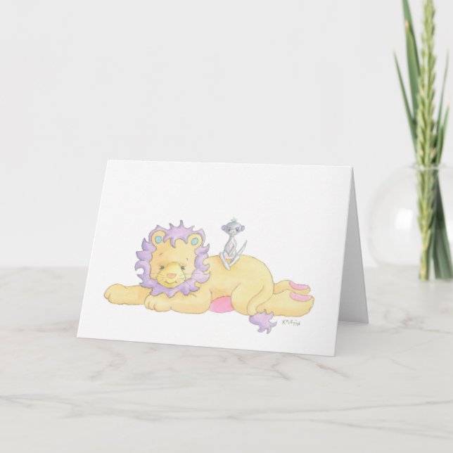 The Lion Greeting card (Front)