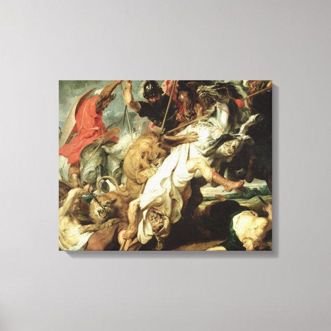 The Lion Hunt, 1621 Canvas Print (Front)
