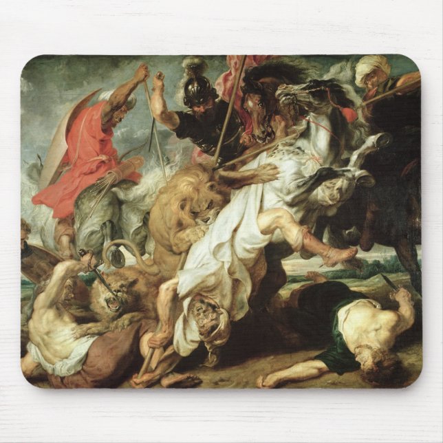 The Lion Hunt, 1621 Mouse Mat (Front)