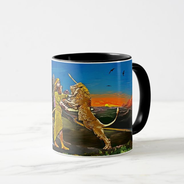 The Lion Hunter Mug (Front Right)