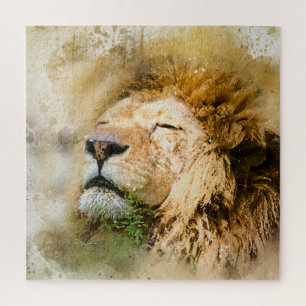 The lion is the king of animals jigsaw puzzle
