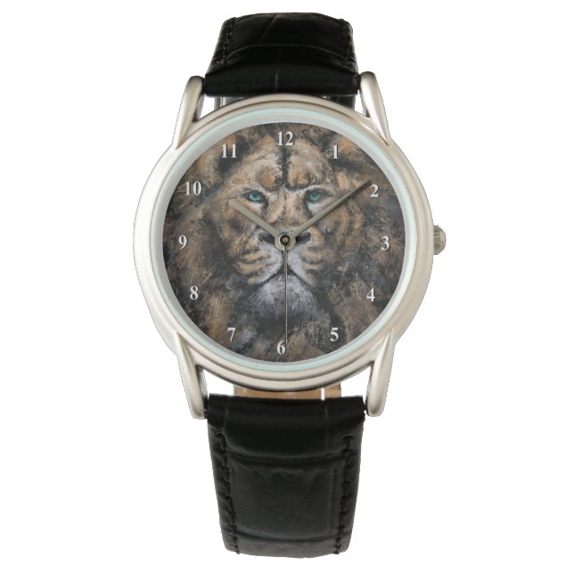 The Lion King - Abstract Art Modern Style Painting Watch (Front)