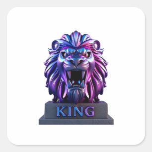 "The lion king square sticker" Sticker