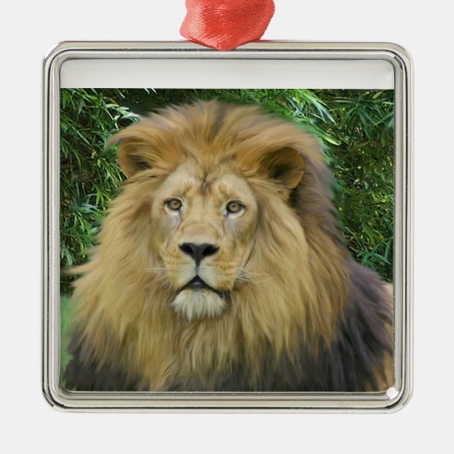 The Lion Metal Tree Decoration (Front)