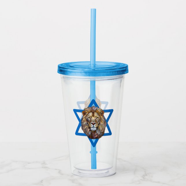 The Lion Of Judah Acrylic Tumbler (Front)