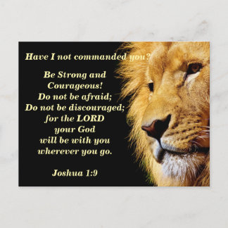 The Lion of Judah Bible Verse Memory Postcard