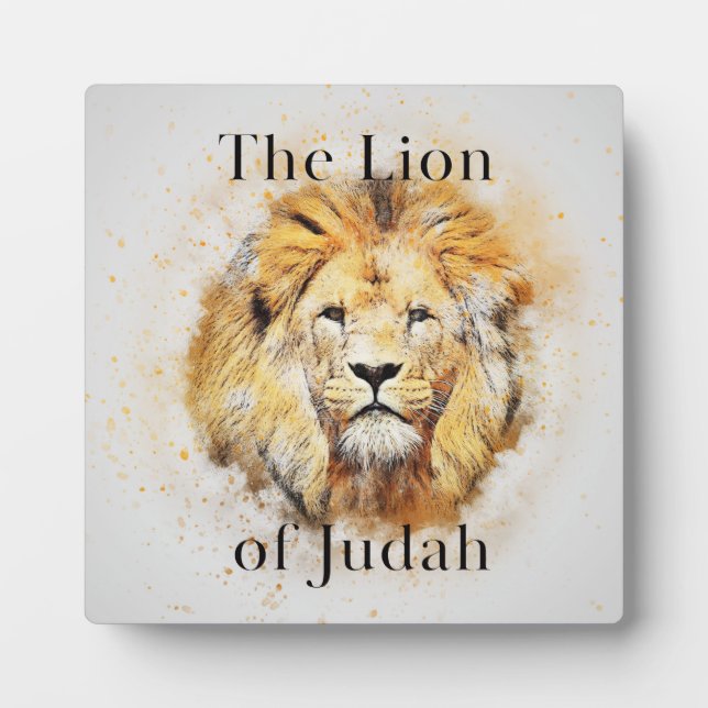 The Lion of Judah Coffee Table Easel Plaque (Front)