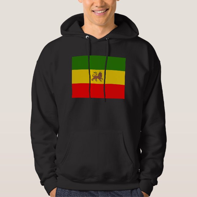 The Lion of Judah Hoodie Imperial Ethiopian flag (Front)