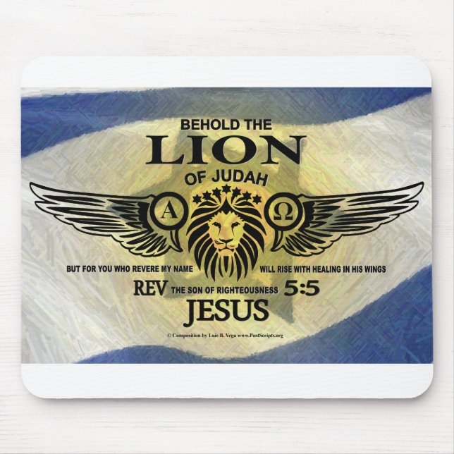 The Lion of Judah Mouse Mat (Front)