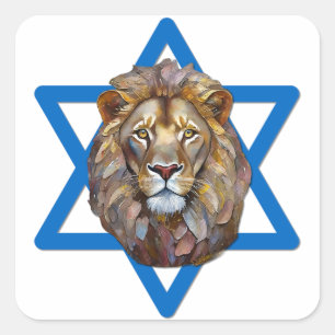 The Lion Of Judah Square Sticker