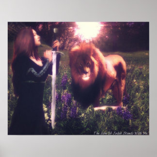 The Lion Of Judah Stands With Me Poster