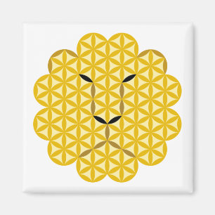 The Lion of Life - Alpha Male- 03, Sacred Animals. Magnet