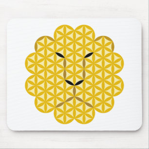 The Lion of Life - Alpha Male- 03, Sacred Animals. Mouse Mat
