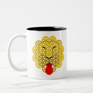 The Lion Of Life - Alpha male, 05, Sacred Animals. Two-Tone Coffee Mug