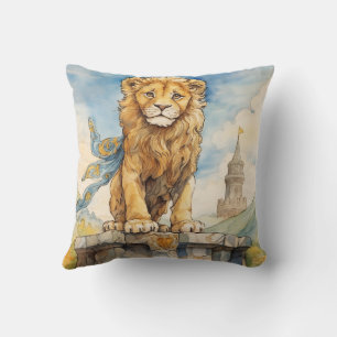 The Lion of Power and Grace Cushion