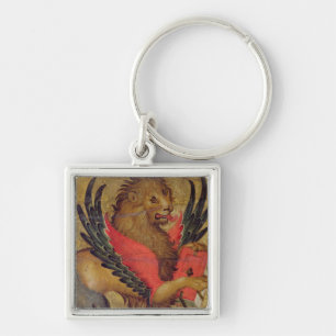 The Lion of St. Mark (oil on panel) Key Ring