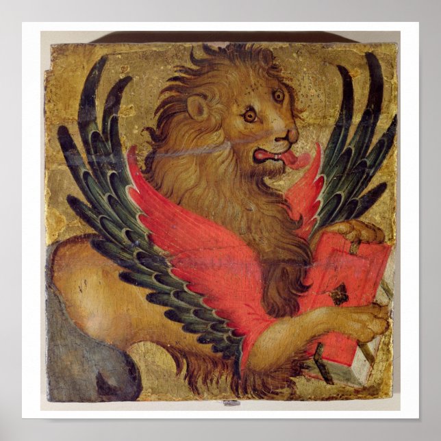 The Lion of St. Mark (oil on panel) Poster (Front)