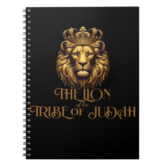 "The Lion of the Tribe of Judah" Christian Notebook (Front)