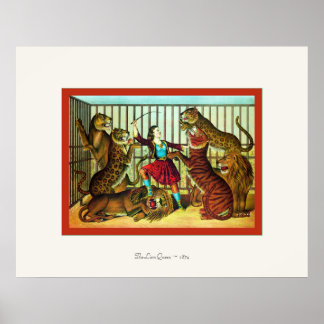 The Lion Queen ~1874 ~ Vintage Fine Art Print