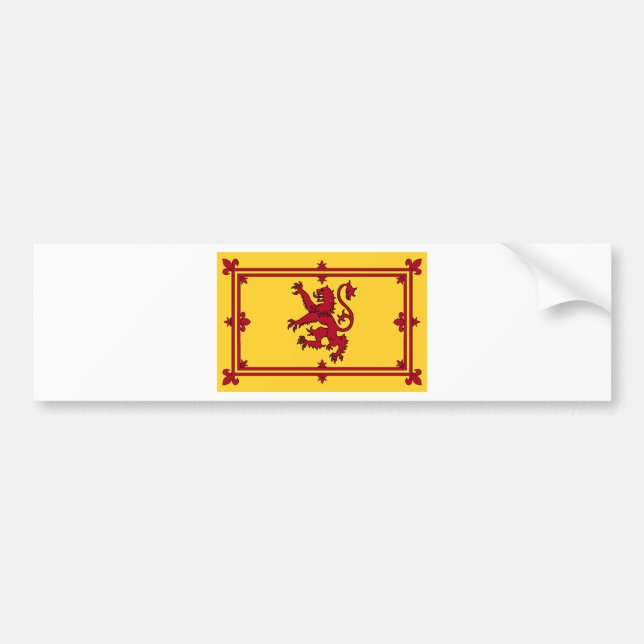 The Lion Rampant of Scotland Bumper Sticker (Front)