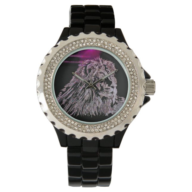 The Lion - Rhinestone Watch (Front)