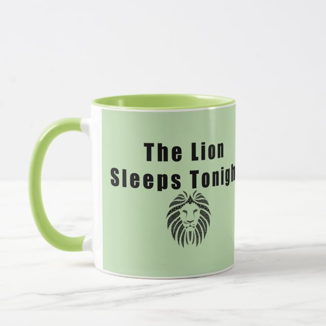 The Lion Sleeps Tonight Golden Oldies Song Titles Mug (Left)