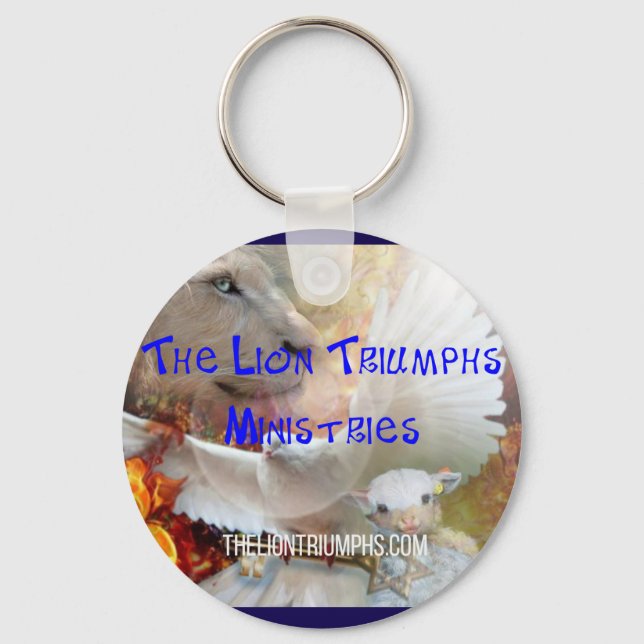 the Lion Triumphs Keychain (Front)