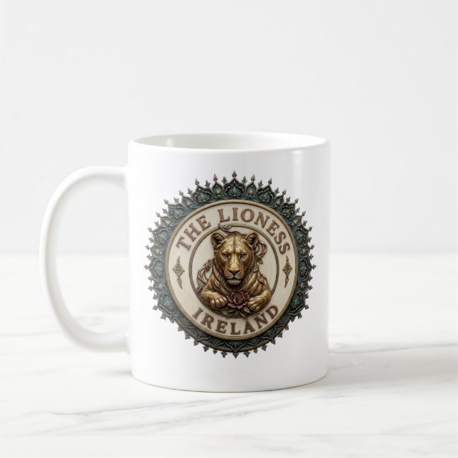 The Lioness. Ireland Coffee Mug (Left)